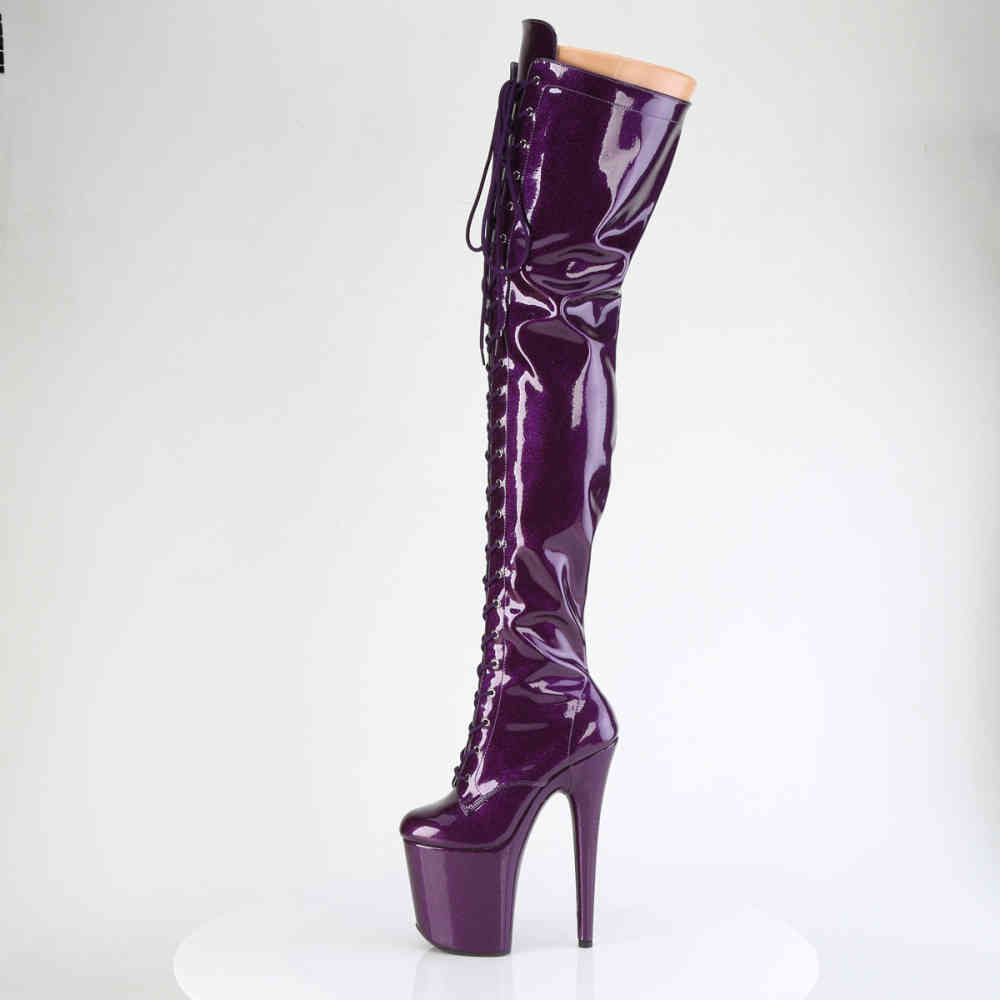 Pleaser - FLAMINGO-3020GP Cuissardes Ã  plateforme - Violet